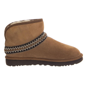 W Classic Mini Crescent Chestnut - Stivali Donna Marroni UGSCLMCRCHE1158262W  UGG 