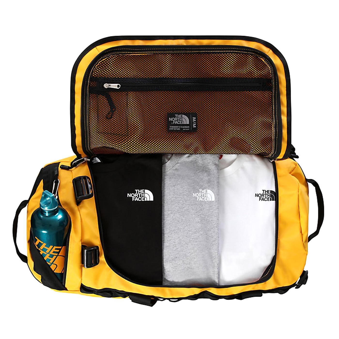 The North Face Base Camp Duffel M Summit Gold / Tnf Black - Borsa a Tracolla Gialla NF0A52STZU3-M  THE NORTH FACE 