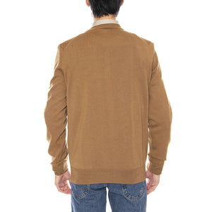Pullover DPC Brown - Maglione Girocollo Uomo Marrone AH3225-DPC . LACOSTE 