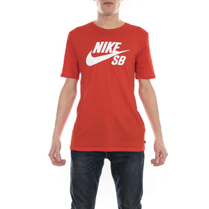 SB LOGO TEE UNIVERSITY RED/WHITE 821946-657  NIKE 