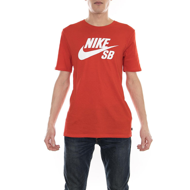 SB LOGO TEE UNIVERSITY RED/WHITE 821946-657  NIKE 