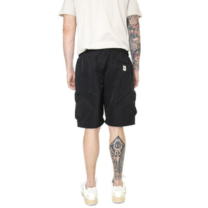 M' Workwear Nylon Pocket Shorts Black - Bermuda Uomo Neri 6080078-10158  CAT 