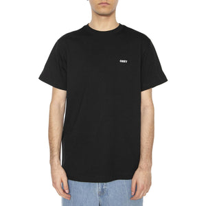 Established Works Bold Tee SS Black - Maglietta Girocollo Uomo Nera 131080365-BLK . OBEY 