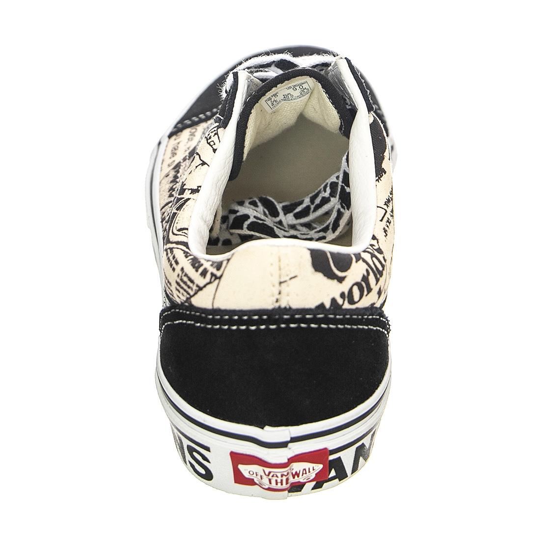 UA Old Skool VNCL Black / White - Scarpe Stringate Profilo Basso Uomo Nere VN0A5JMIBZW1  VANS 