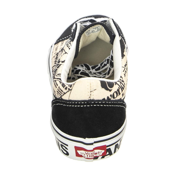 UA Old Skool VNCL Black / White - Scarpe Stringate Profilo Basso Uomo Nere VN0A5JMIBZW1  VANS 