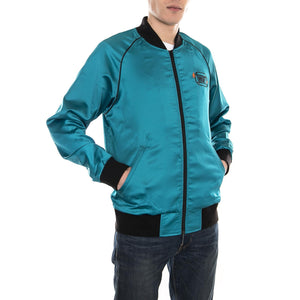CABBIE SATIN JACKET AQUA JK00078-AQUA  HUF 