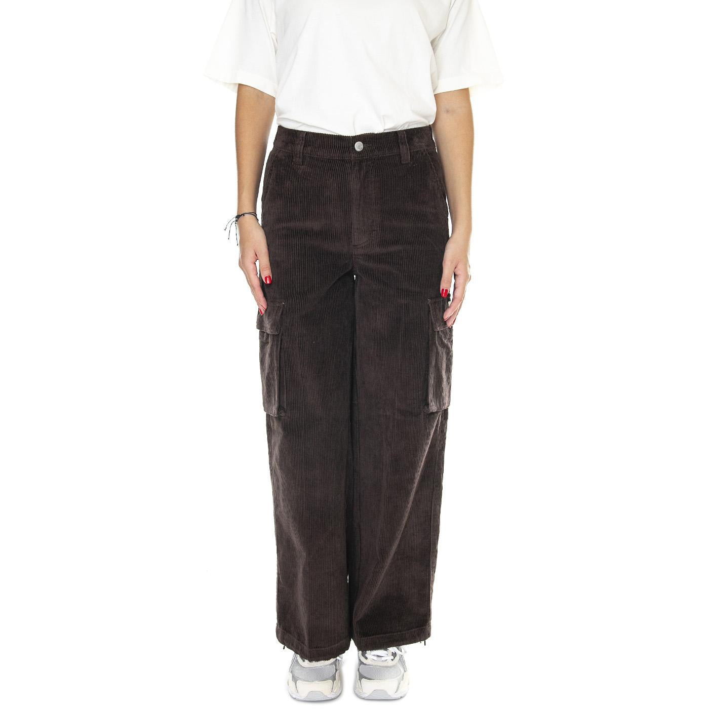 Andrea Baggy Cargo Pant Java Brown - Pantaloni Donna Marroni 242020100-JVA  OBEY 