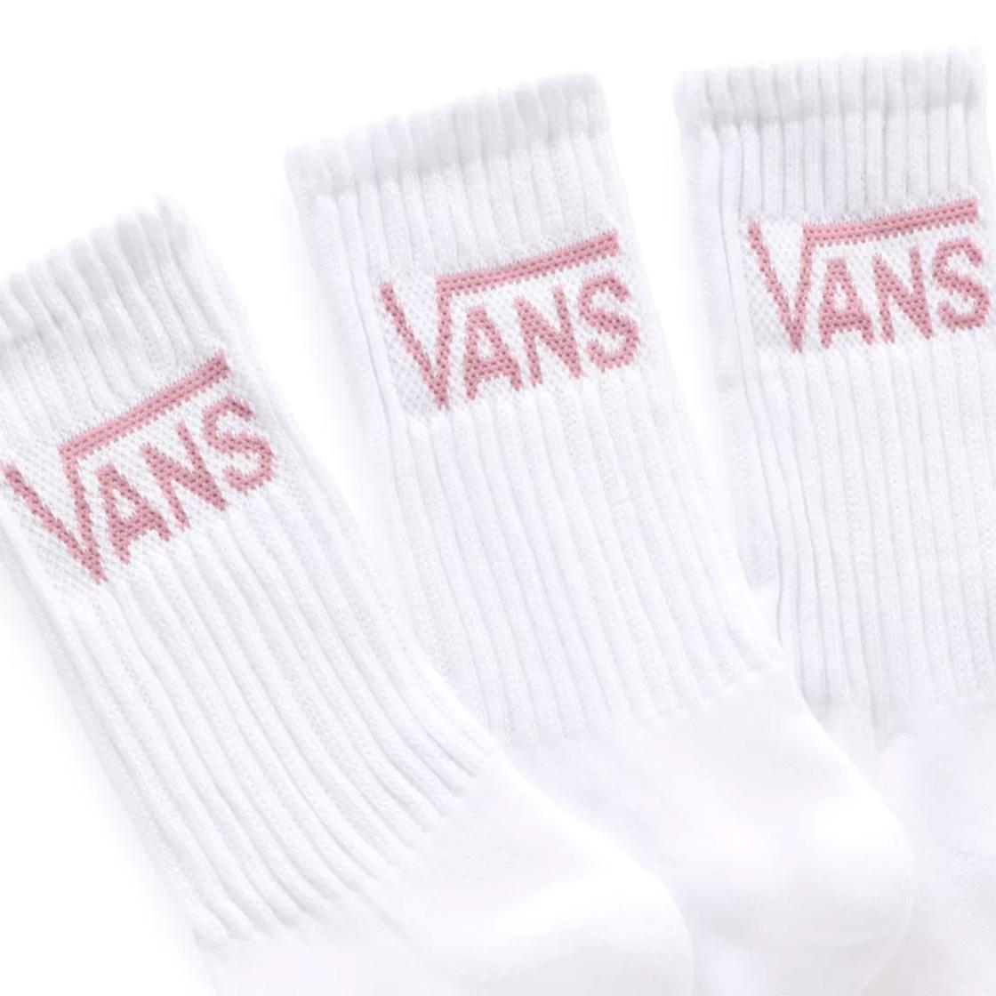 Wm Classic Crew 6.5-10 3PK White / Lilas - Set da Tre Paia di Calzini Bianchi VN0A49ZFY0M1  VANS 