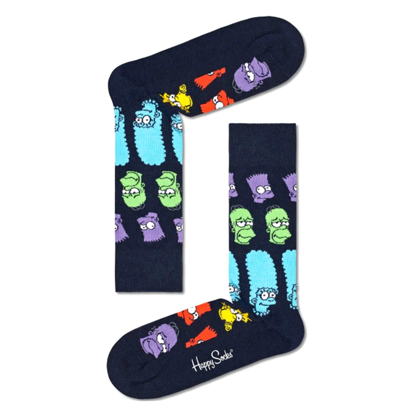 Rainbow Family Sock 6500 - Calzini Neri SIM01-6500  HAPPY SOCKS 