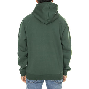 Hooded Chase Jacket Sycamore Tree / Gold - Felpa con Cappuccio Uomo Verde I033664.2CXXX  CARHARTT WIP 