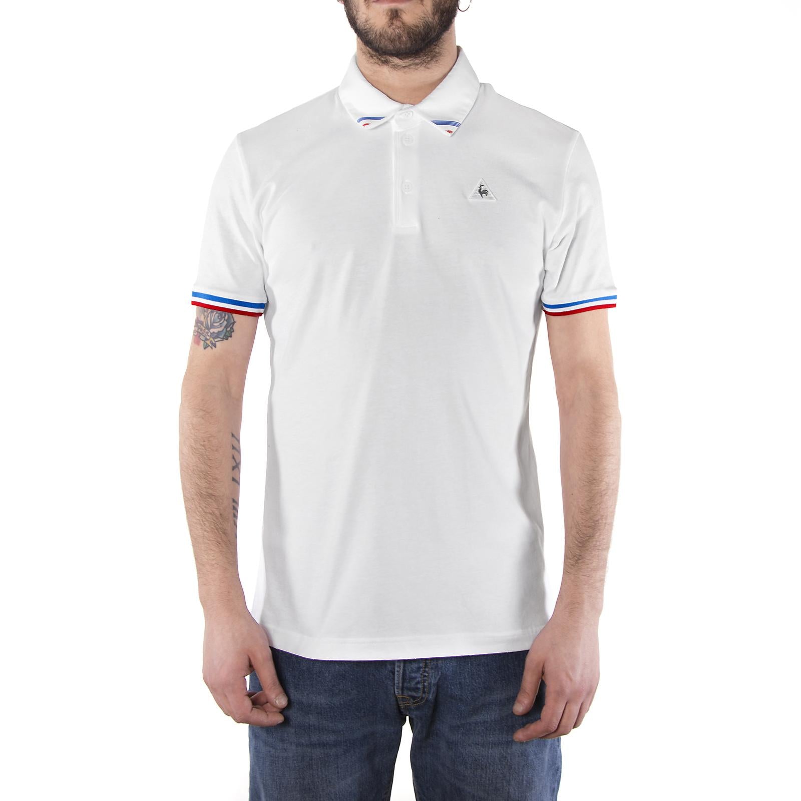 TRI LF Polo SS M optical white 1710601  LE COQ SPORTIF 