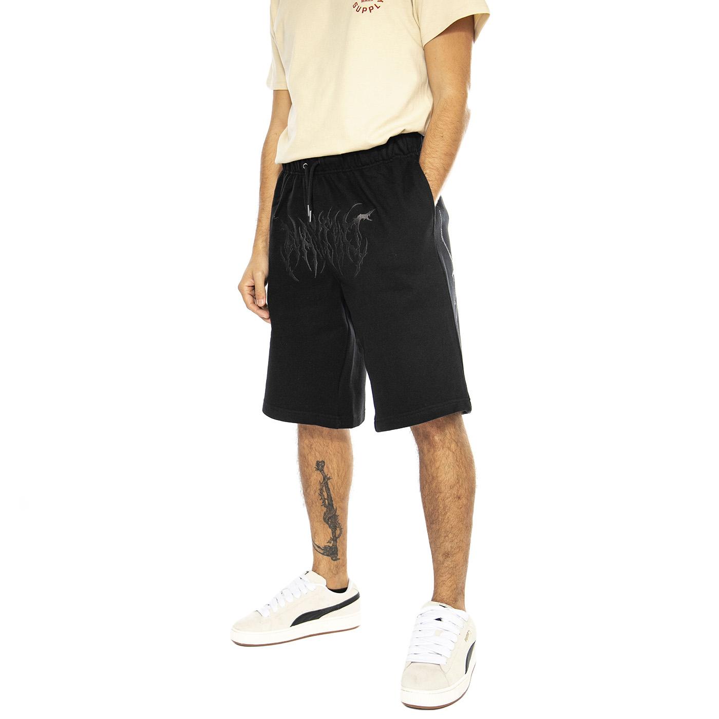 Short Snatch Black - Bermuda Uomo Neri SHORT SNATCH - BLACK  WASTED PARIS 