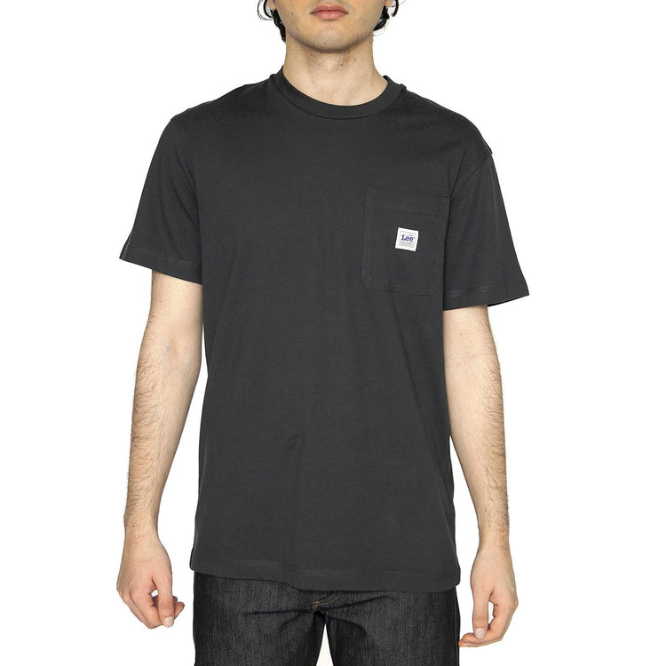 WW Pocket Tee Washed Black - Maglietta Girocollo Uomo Nera 112364587  LEE 