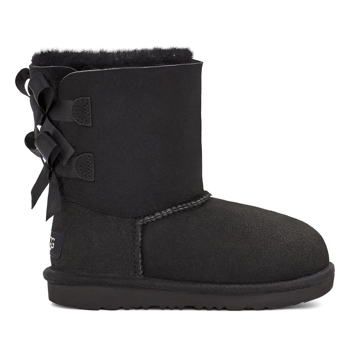 Bailey Bow II Black - Stivaletti Bambino / Bambina Neri UGKBLBOWBK1017394K  UGG 