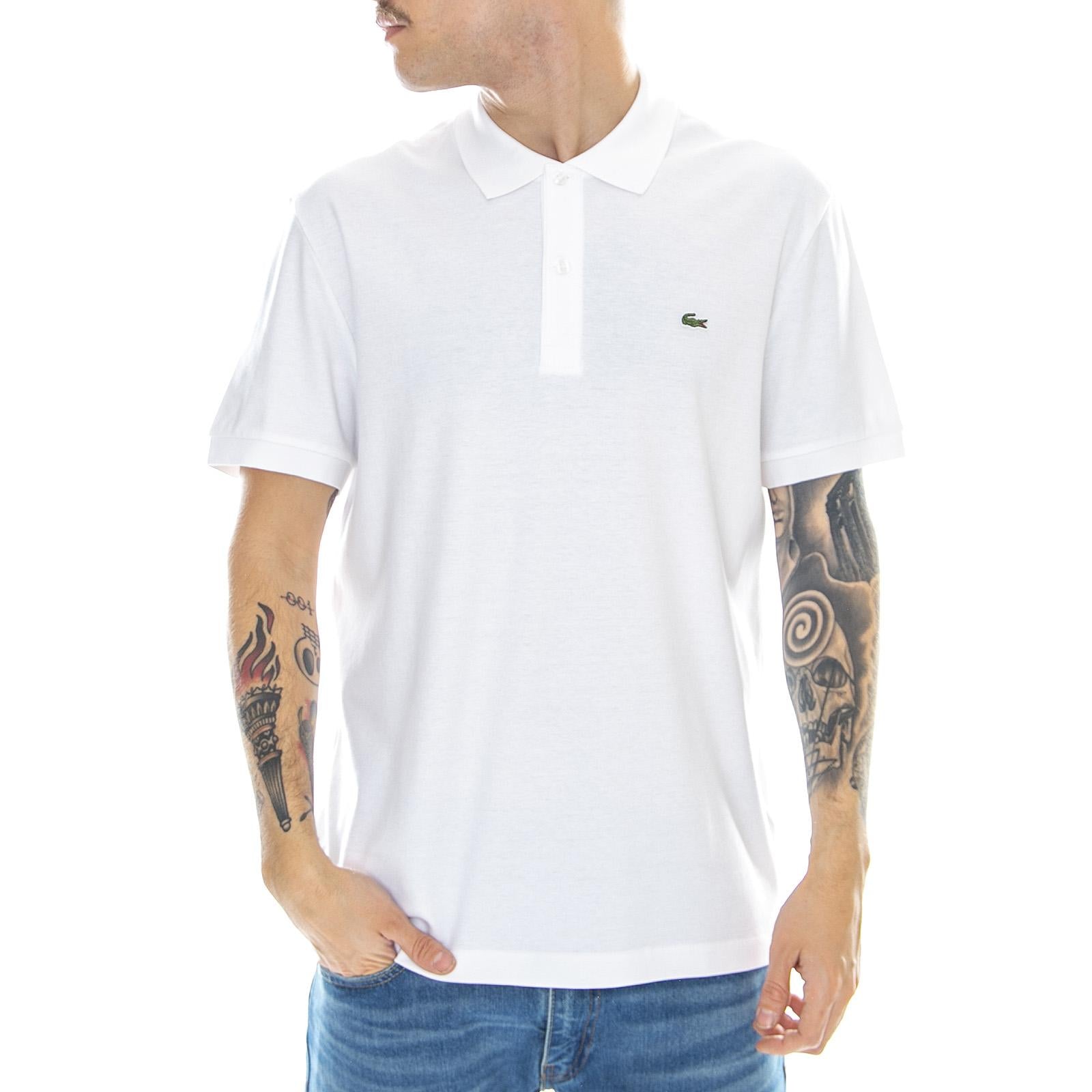 Basic Logo Mc-001 Polo White - Polo Uomo Bianca DH2050-001  LACOSTE 