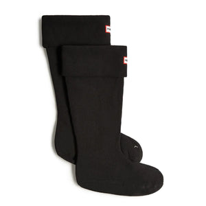 Recycled Fleece Tall Boot Sock Black - Stivali in Poliestere Neri HUAUAS3400RCF-BLK  HUNTER 