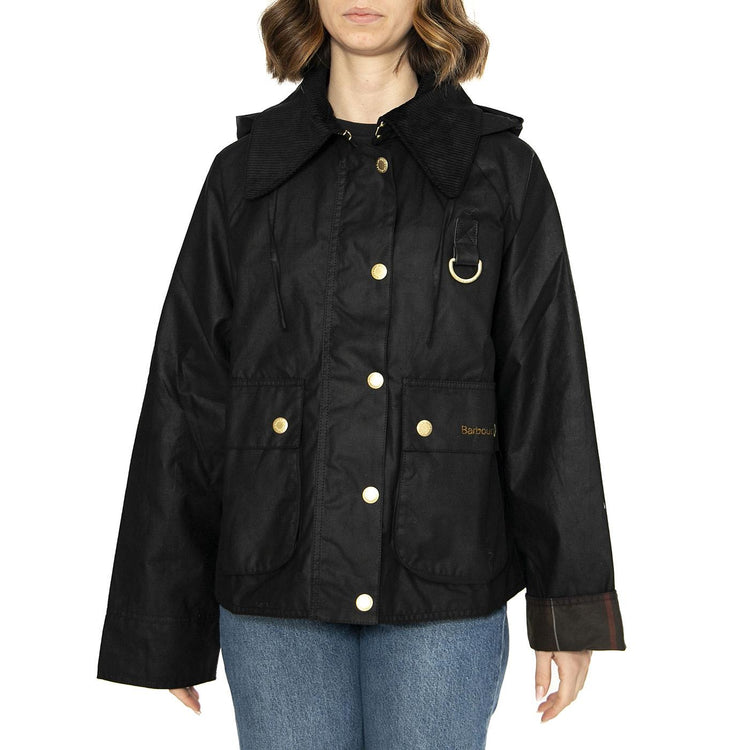 Reighton Wax Black / Classic Jacket - Giacca Donna Nera LWX1397-BK71 . BARBOUR 
