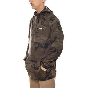 O.B.E.Y. ANORAK PULLOVER HOODED JACKET FIELD CAMO 126261233-CAM  OBEY 