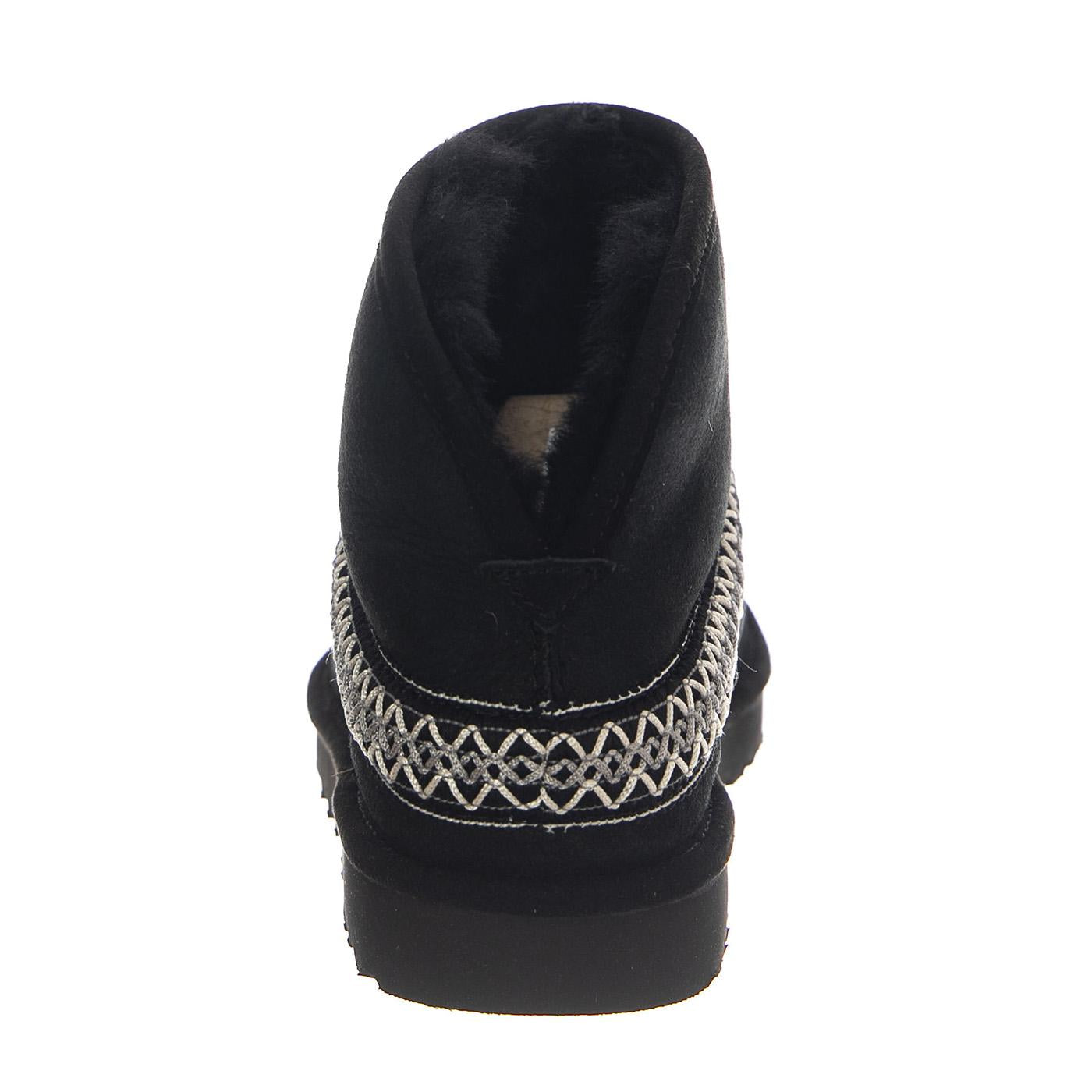W Classic Mini Crescent Black - Stivali Donna Neri UGSCLMCRBLK1158262W  UGG 