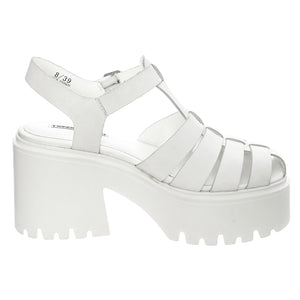Eternity White Leather - Sandali Donna Bianchi WSSETERNITY-WHI  WINDSOR SMITH 