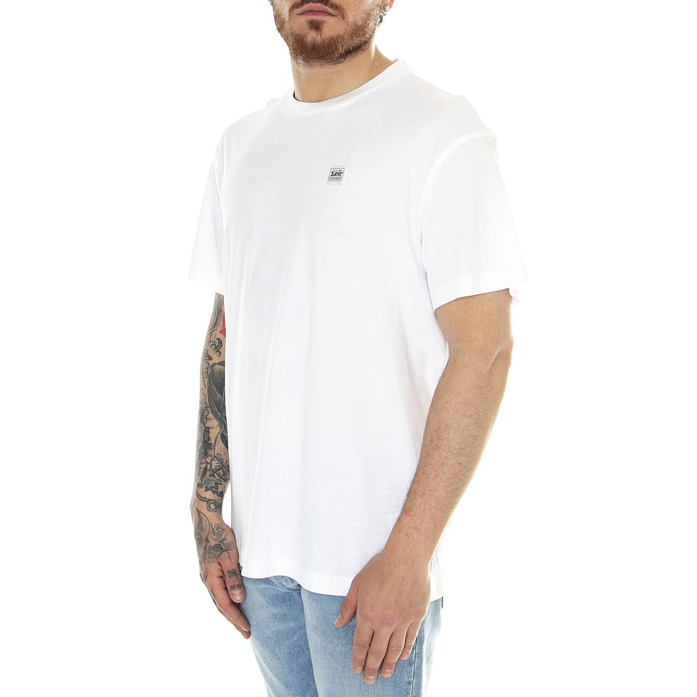 WW Tee Bright White - Maglietta Girocollo Uomo Bianca 112349071  LEE 