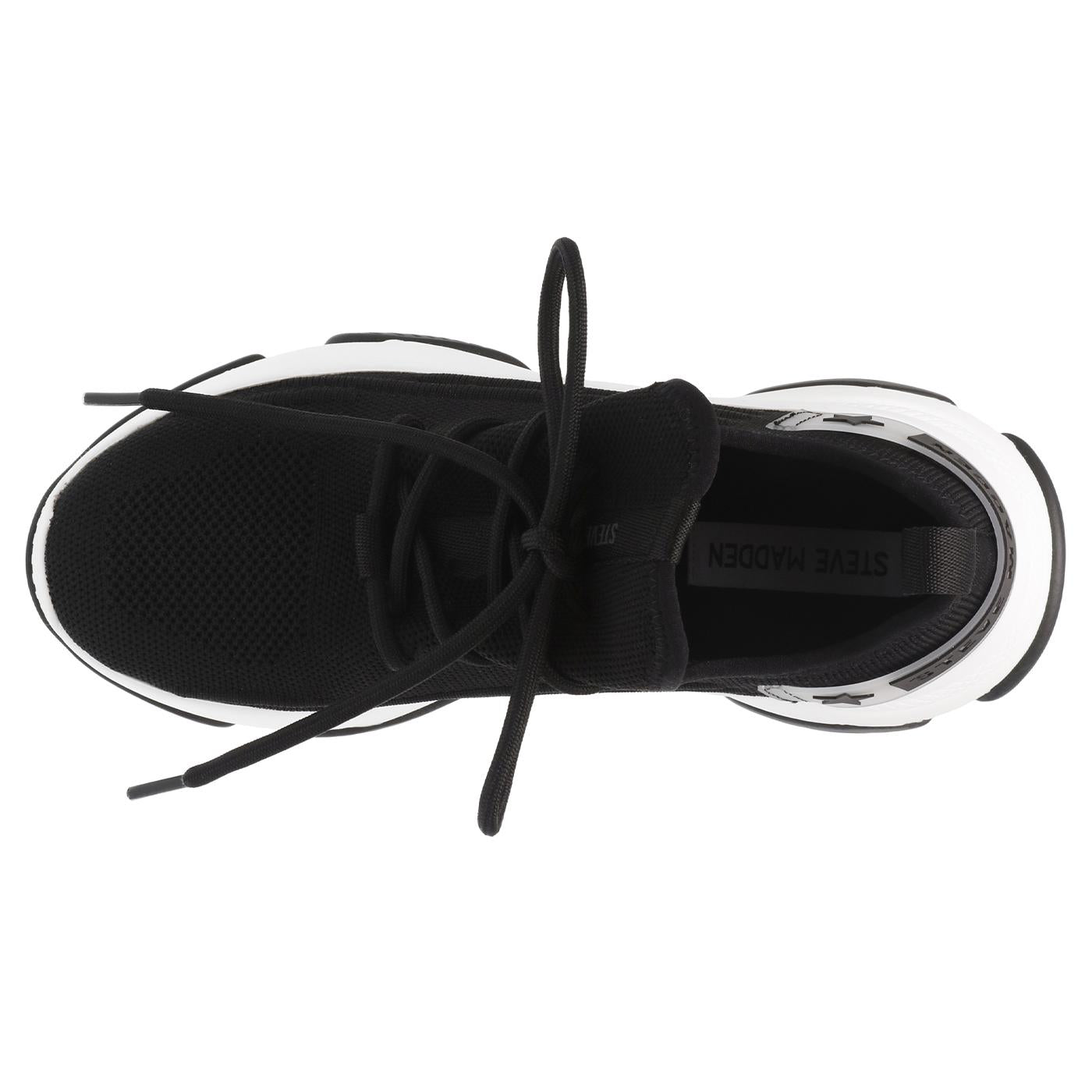 Mezure Black - Scarpe Stringate Profilo Basso Donna Nere SMPMEZURE-BLA  STEVE MADDEN 