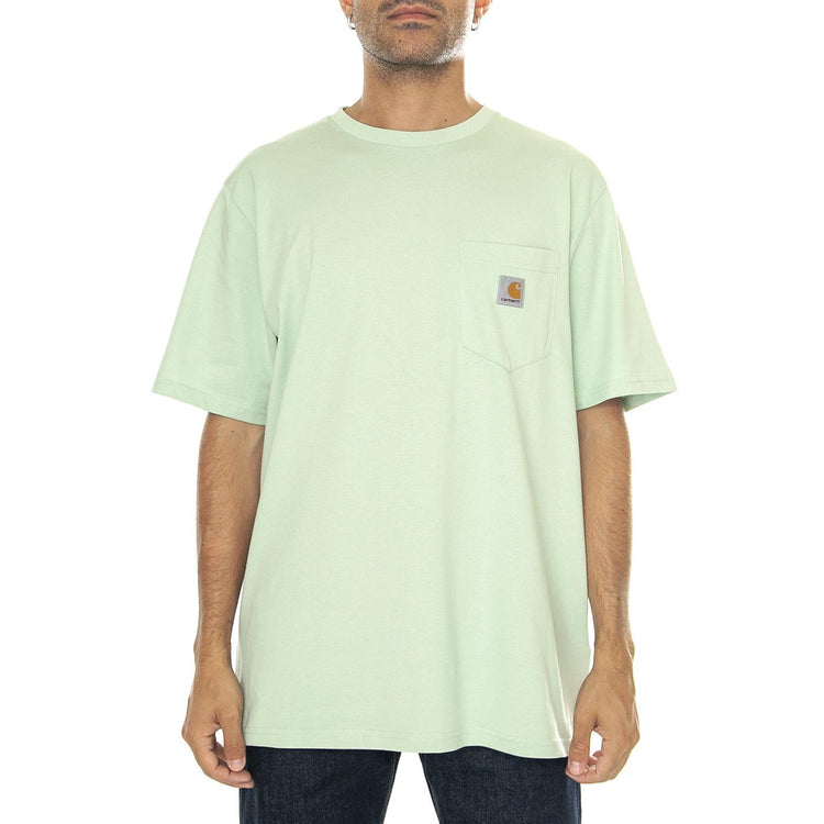 S/S Pocket T-Shirt Charm Green - Maglietta Girocollo Uomo Verde I030434.29RXX  CARHARTT WIP 
