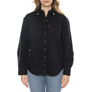 Teodora Western Shirt Western Wildside -- Camicia Donna Nera A7244-0076 . LEVIS 