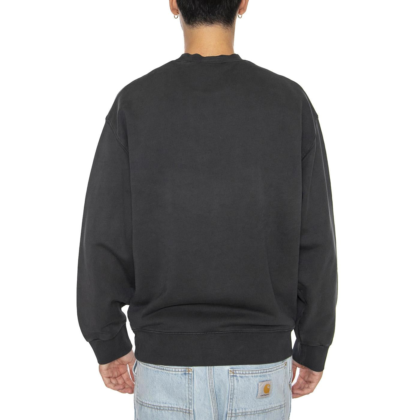 Hudson Sweat Black - Felpa Uomo Nera I035186.895F . CARHARTT WIP 