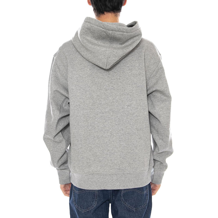 Hooded American Script Jacket Grey Heather - Felpa con Cappuccio Uomo Grigia I033063.V6XX . CARHARTT WIP 