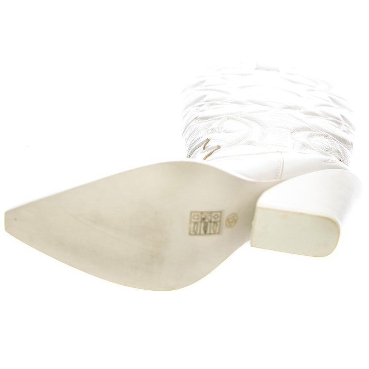  JC-569-14-6 PATENT CRINKLE WHITE  JEFFREY CAMPBELL 