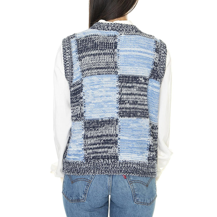 Obey Mira Sweater Vest Aacademy Navy Multi - Cardigan Donna Multicolore 251810007-ANV  OBEY 