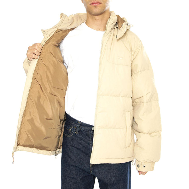 Rockridge Short Puffer Safari Tans - Giacca con Cappuccio Uomo Beige A8557-0003  LEVIS 