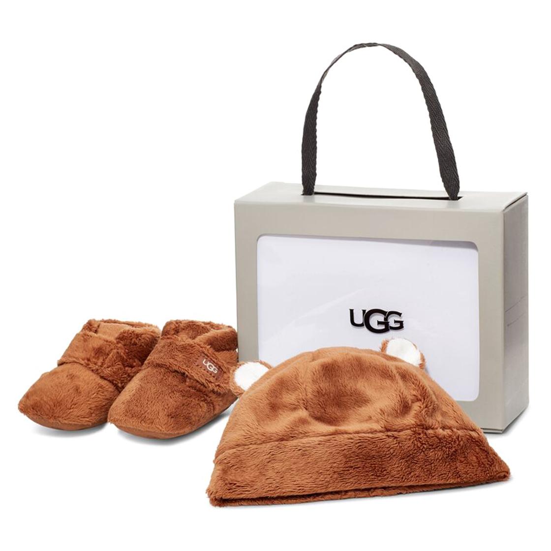 Bixbee and Beanie Chestnut Box - Scarpette e Cappellino Bambino / Bambina Marroni UGKBIXBEACHE1120951I  UGG 
