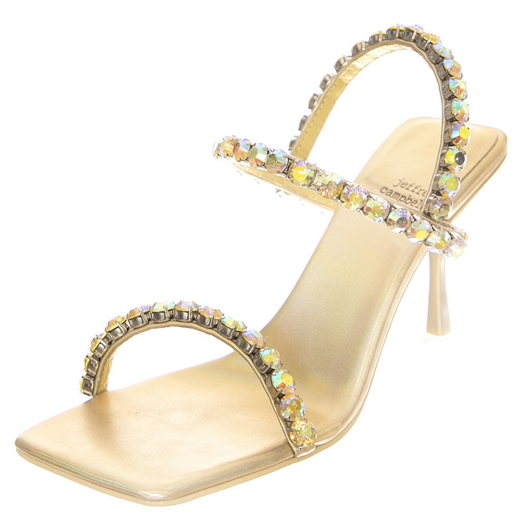 W' Saint Light Gold Metallic - Sandali Donna Oro JC-927-10-13  JEFFREY CAMPBELL 