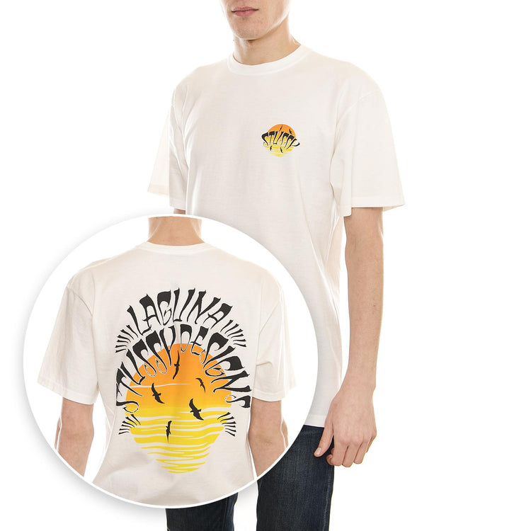 LSD SUNSET PIG. DYED TEE NATURAL 1904202-NATURAL  STUSSY 