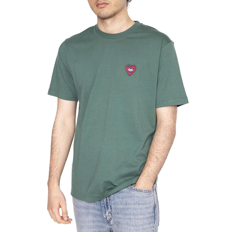 Asis Heart T-Shirt Morera - Maglietta Girocollo Uomo Verde 1971-MORERA  BRAVA FABRICS 