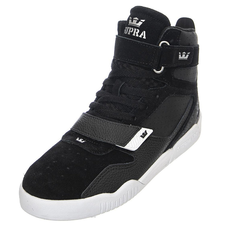 Breaker - Scarpe Stringate Profilo Alto Uomo Nere / Silver 05893-049 . SUPRA 