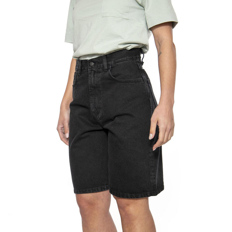 W' Brandon Short Black - Bermuda Donna Neri I031919.8906  CARHARTT WIP 