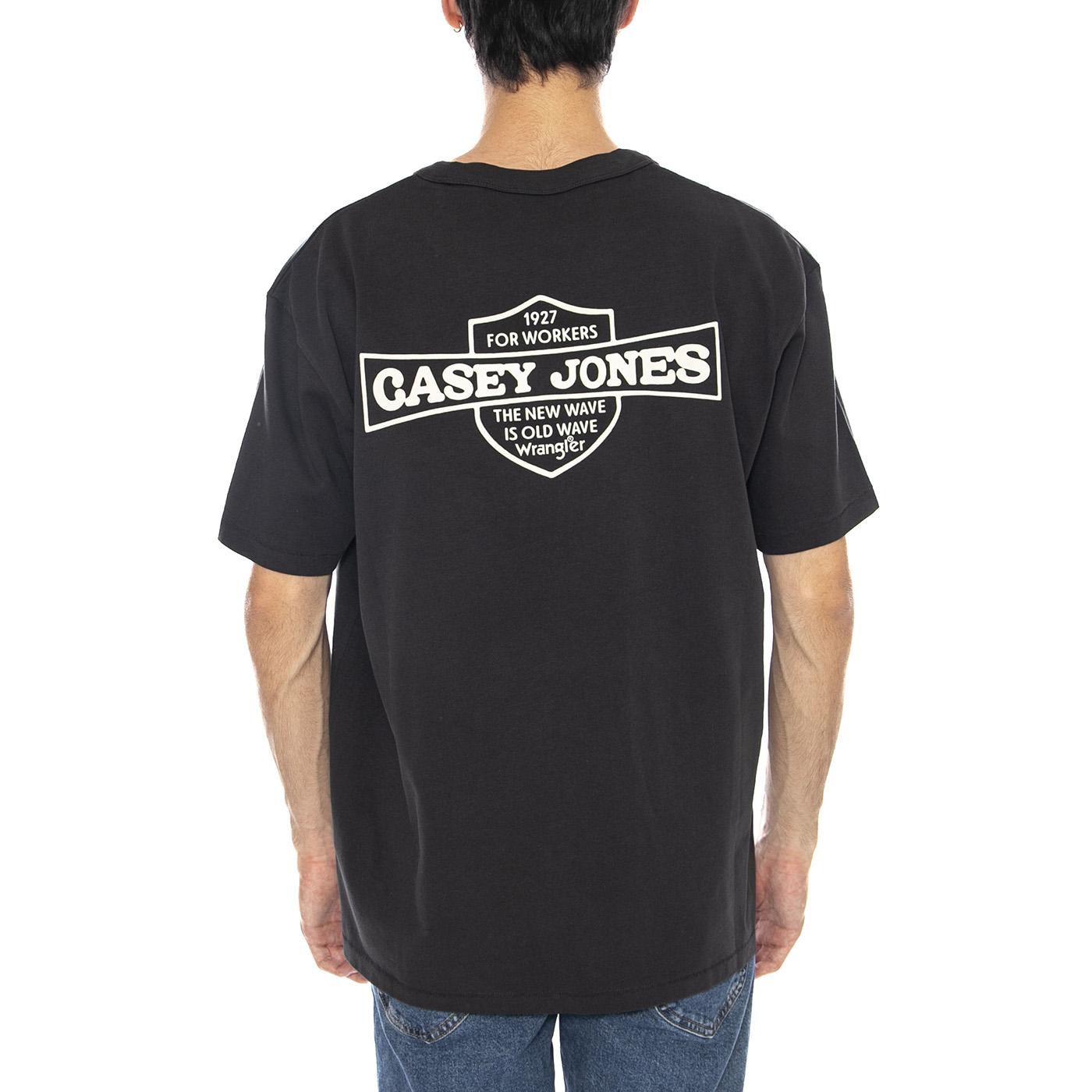 CJ Graphic Tee Faded Black - Maglietta Girocollo Uomo Nera 112371493 . WRANGLER 