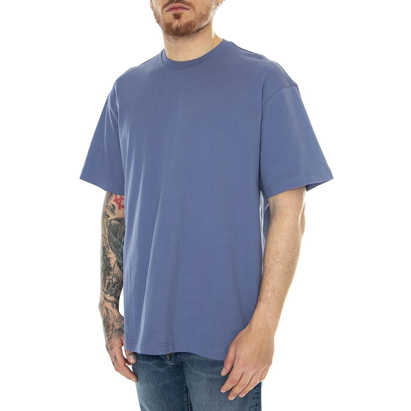 Plain Loose Tee Surf Blue - Maglietta Girocollo Uomo Blu 112350758  LEE 