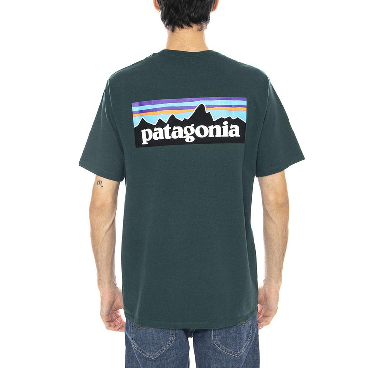 M's P-6 Logo Responsibili-Tee Sage Green - Maglietta Girocollo Uomo Verde 38504 CASG PATAGONIA 