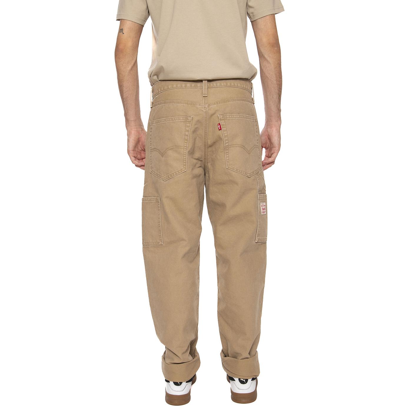 568 Loose Straight Caarpenter Tiger's Eye Can Brown - Pantaloni Uomo Marroni 55849-0067  LEVIS 