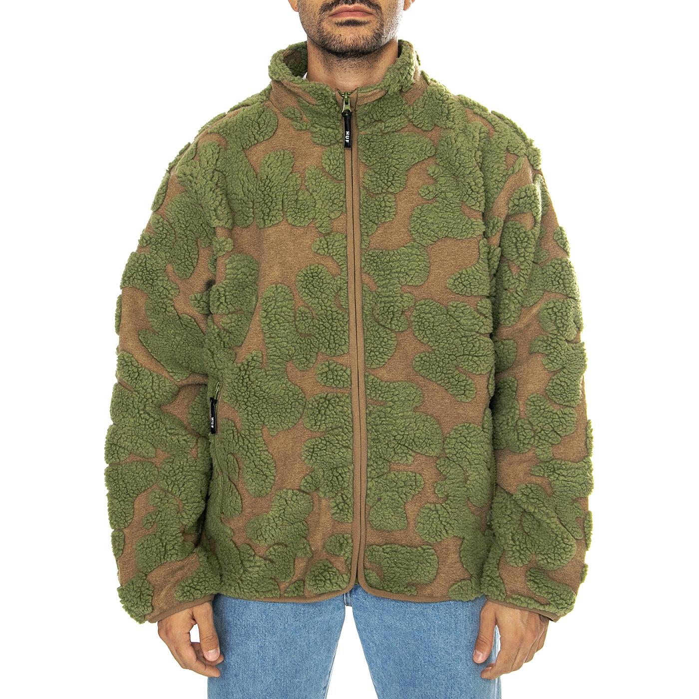 Abstract High Pile Jacquard Mud - Giacca Uomo Multicolore JK00445-MUD  HUF 