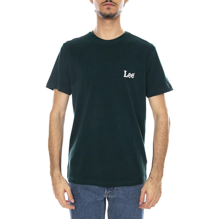 SS Smal Logo Tee Jade Forest - Maglietta Girocollo Uomo Verde Scusro 112370501 . LEE 