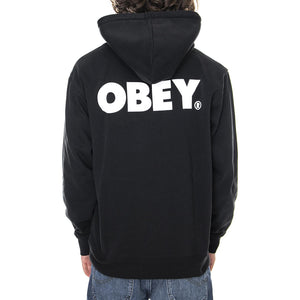 Bold Premium Hooded Fleece Sweatshirt - Black - Felpa con Cappuccio Uomo Nera 112842349-BLK  OBEY 