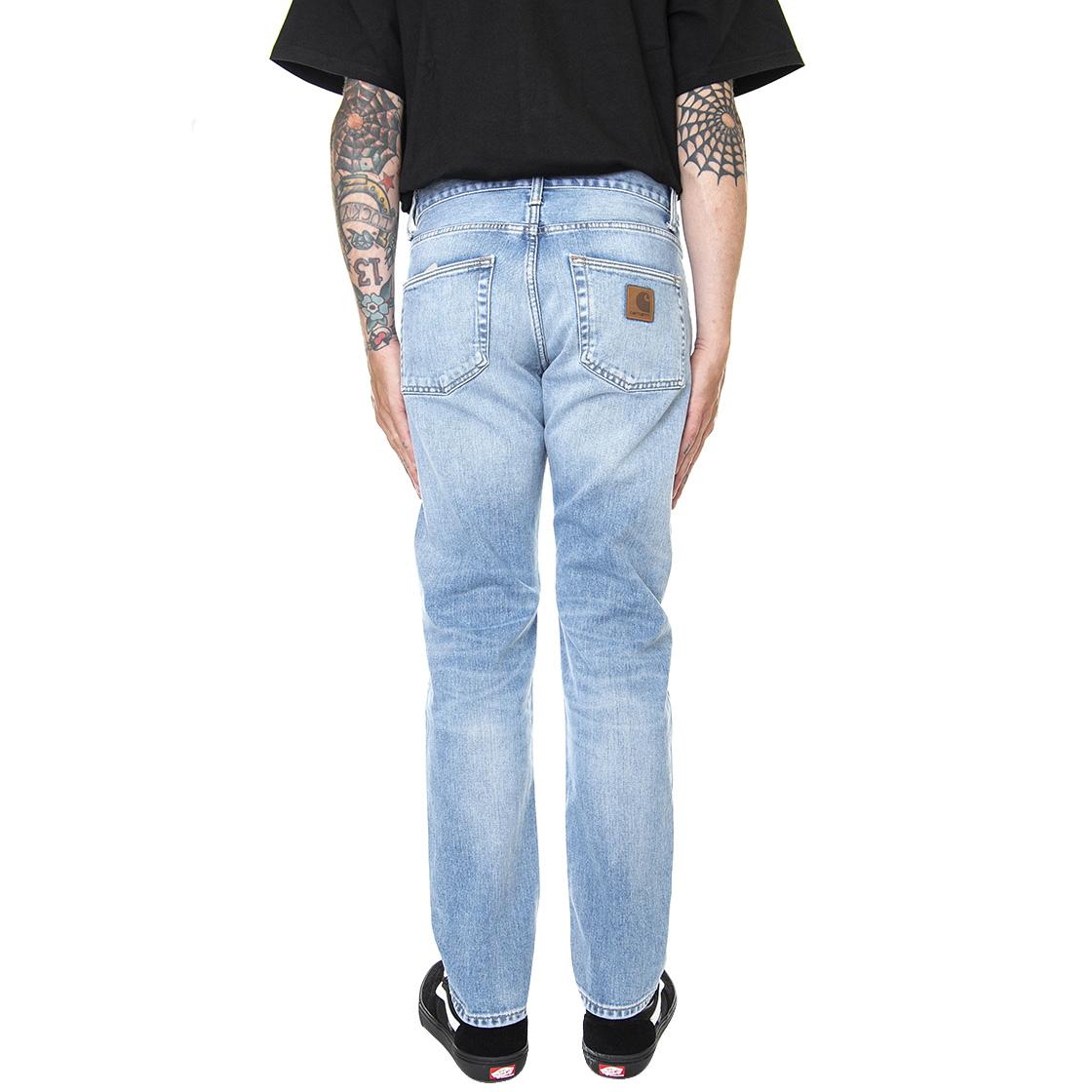 Klondike Pant Blue Light Used Wash - Pantaloni Denim Jeans Uomo Blu I029207-01WI  CARHARTT WIP 