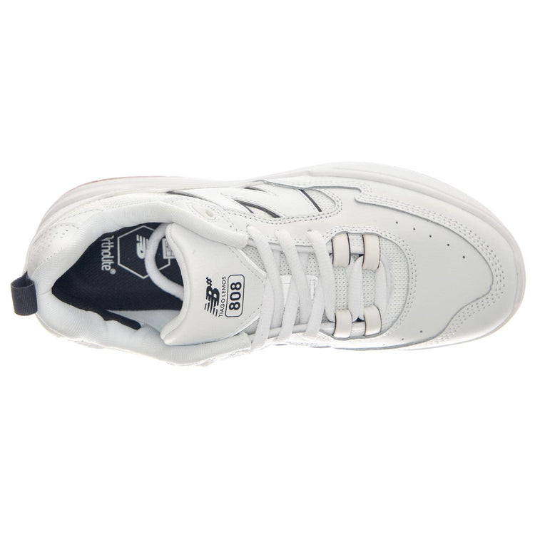 Scarpa Numeric Skateboarding White Leather / Textile - Scarpe Stringate Profilo Basso Uomo Bianche NM808TNB  NEW BALANCE 