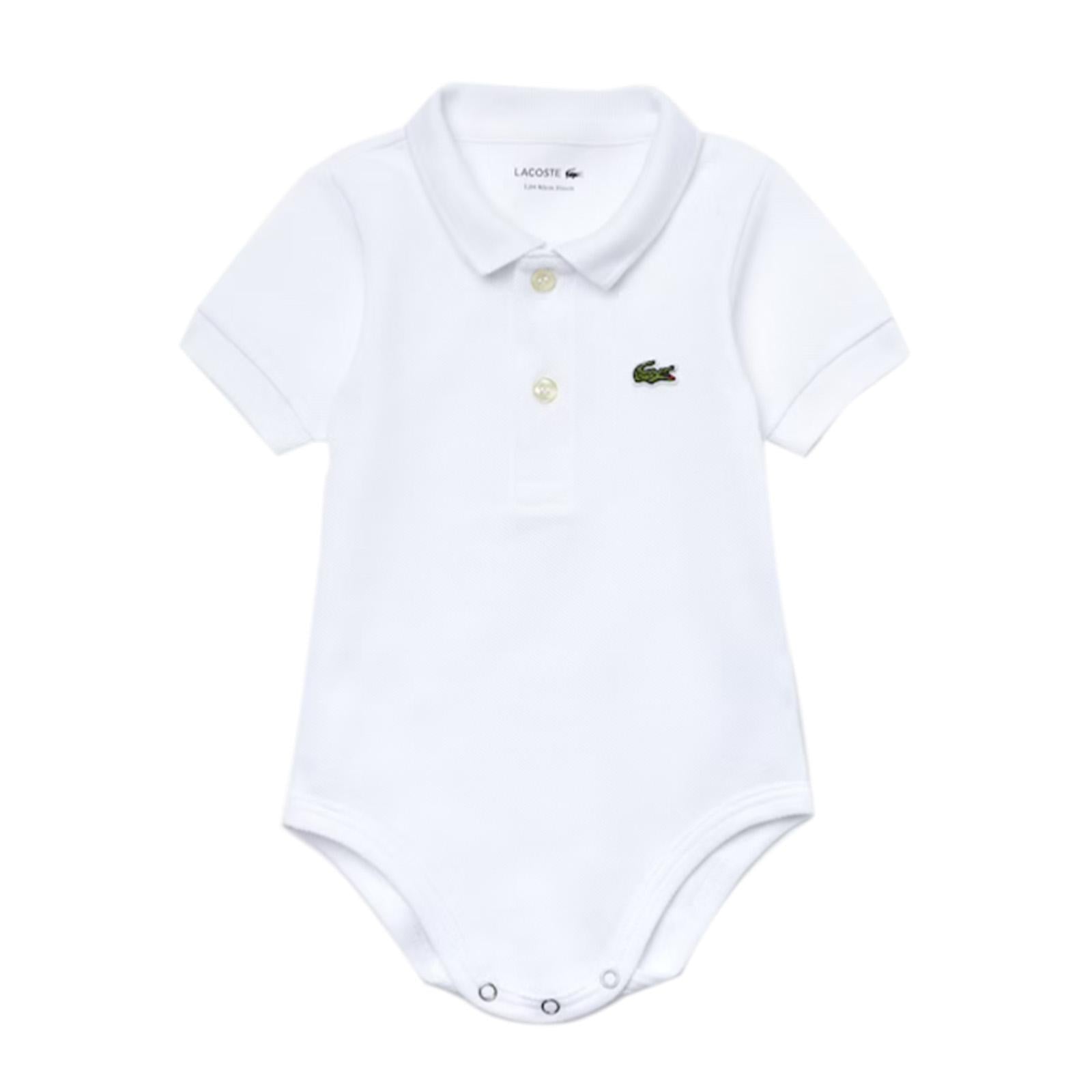 Overall 001 - Tutina Neonati Bianca 4J6963-001  LACOSTE 