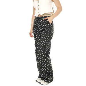 Jeans estampado floral Linum Denim Jeans - Pantaloni Denim Jeans Donna Neri 41W/11251  WILD PONY 